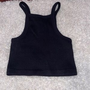 Black highneck tanktop
